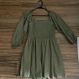 Olive green dress, size small